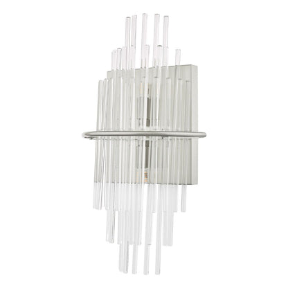 Lukas Polished Chrome & Crystal Wall Light