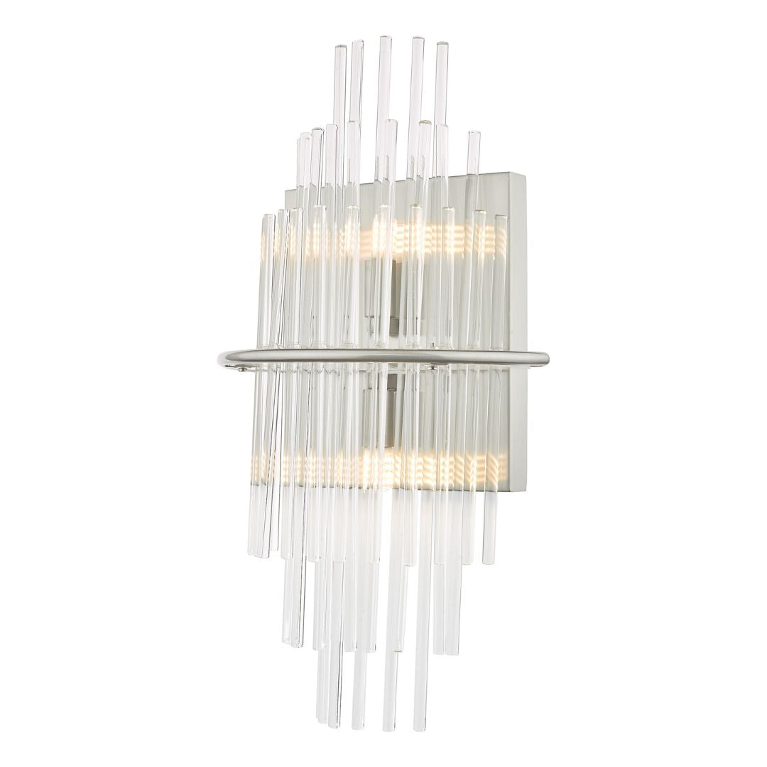 Lukas Polished Chrome & Crystal Wall Light