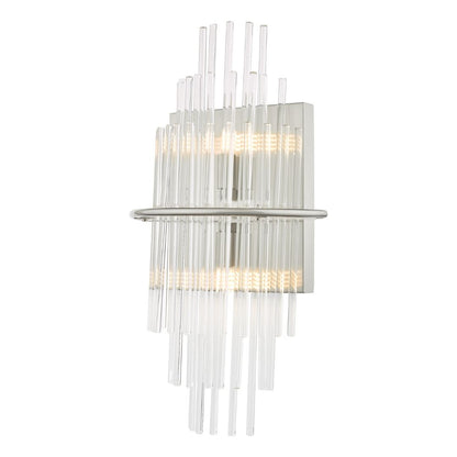 Lukas Polished Chrome & Crystal Wall Light