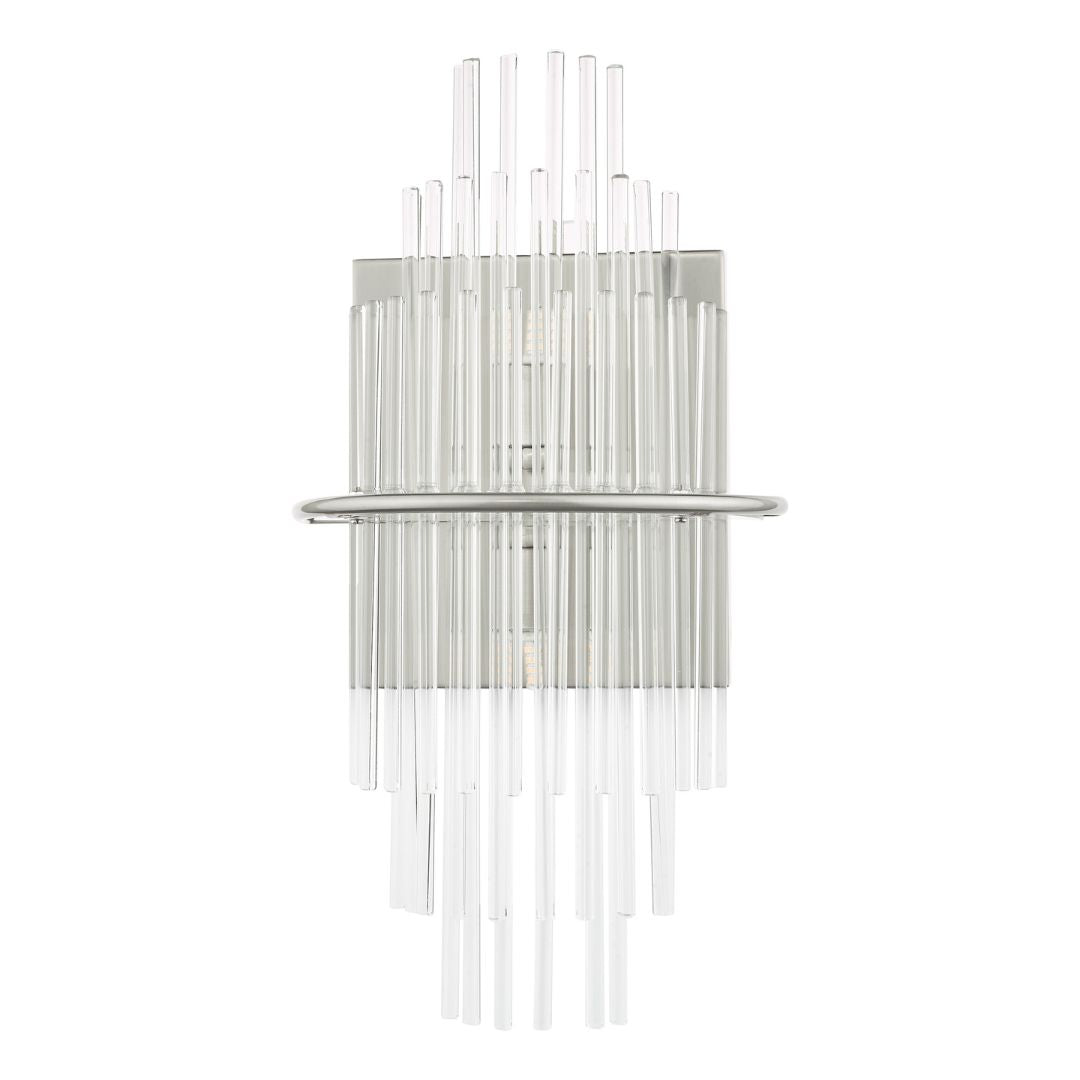 Lukas Polished Chrome & Crystal Wall Light