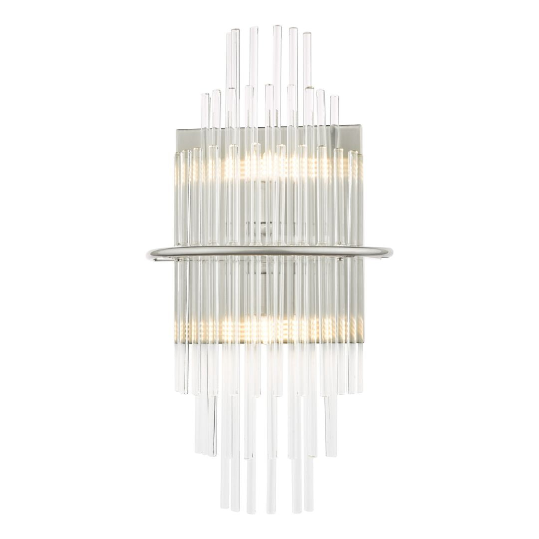 Lukas Polished Chrome & Crystal Wall Light