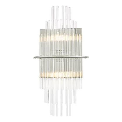 Lukas Polished Chrome & Crystal Wall Light