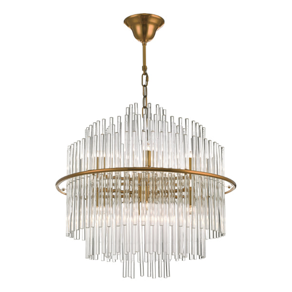 Lukas Antique Gold & Crystal Ceiling Pendant