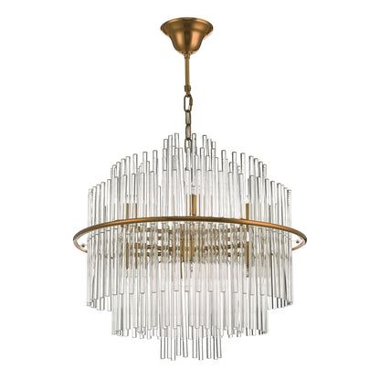 Lukas Antique Gold & Crystal Ceiling Pendant