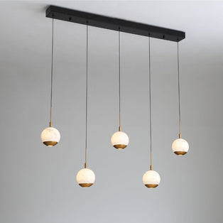 Astrid 5 Light Gold LED Ceiling Pendant Bar