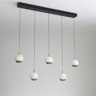 Astrid 5 Light Gold LED Ceiling Pendant Bar