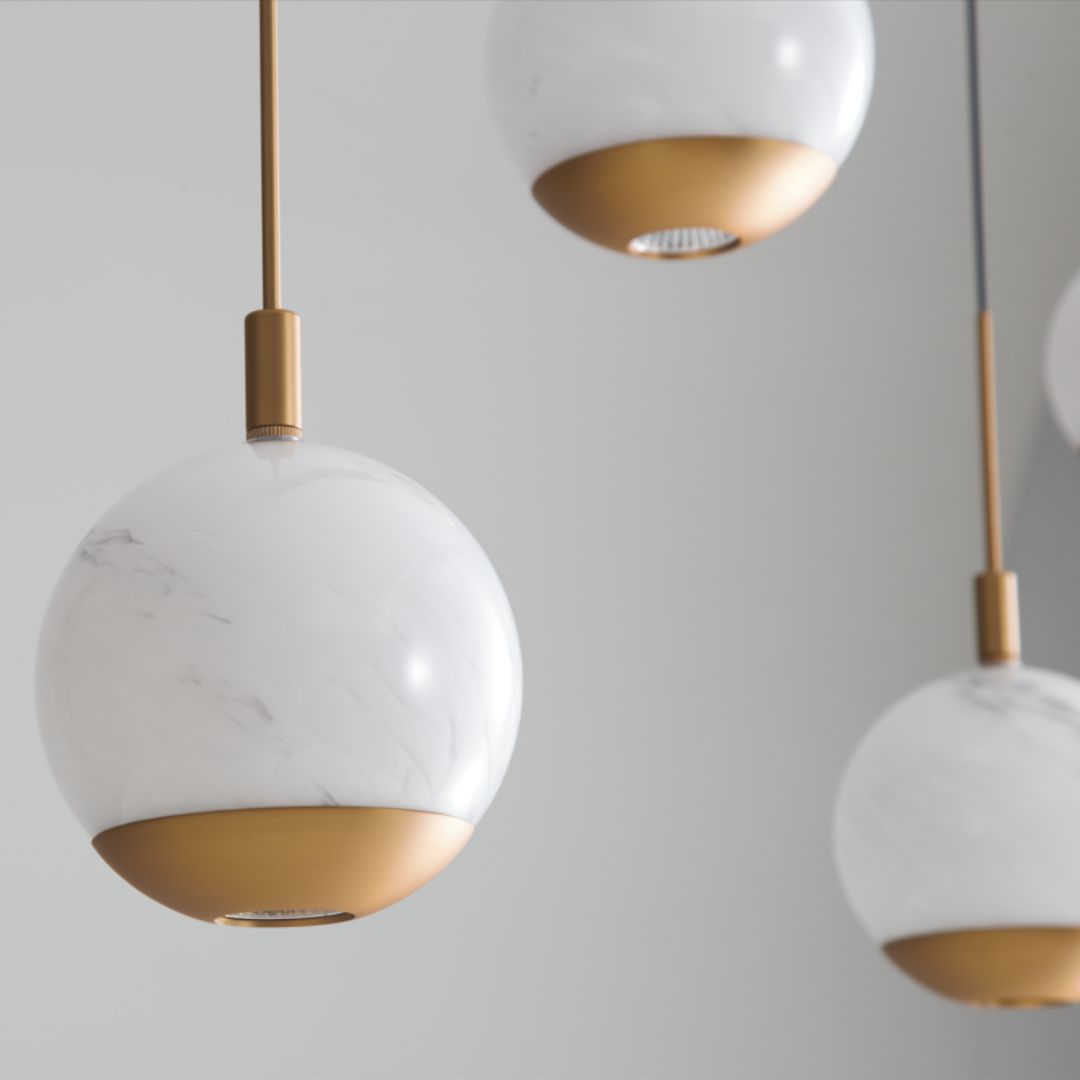 Astrid 5 Light Gold LED Pendant Bar