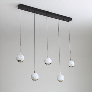 Astrid 5 Light Silver LED Ceiling Pendant Bar