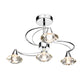Luther 4 Light Semi-Flush Silver Ceiling Light
