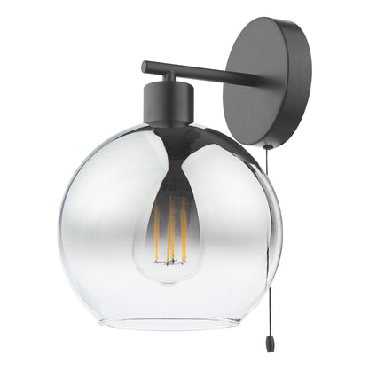 Lycia Black & Ombre Glass Wall Light