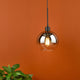 Lycia Black & Ombre Glass Pendant Ceiling Light