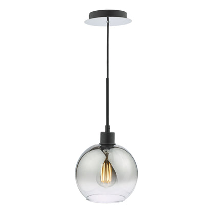 Lycia Black & Ombre Glass Pendant Ceiling Light