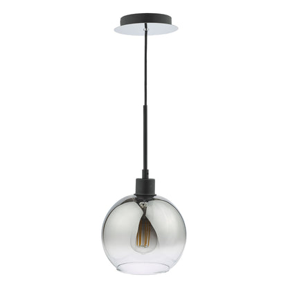 Lycia Black & Ombre Glass Pendant Ceiling Light