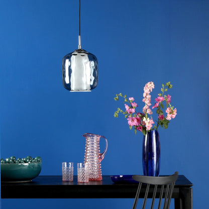 Majella Chrome & Smoked Glass Pendant Ceiling Light
