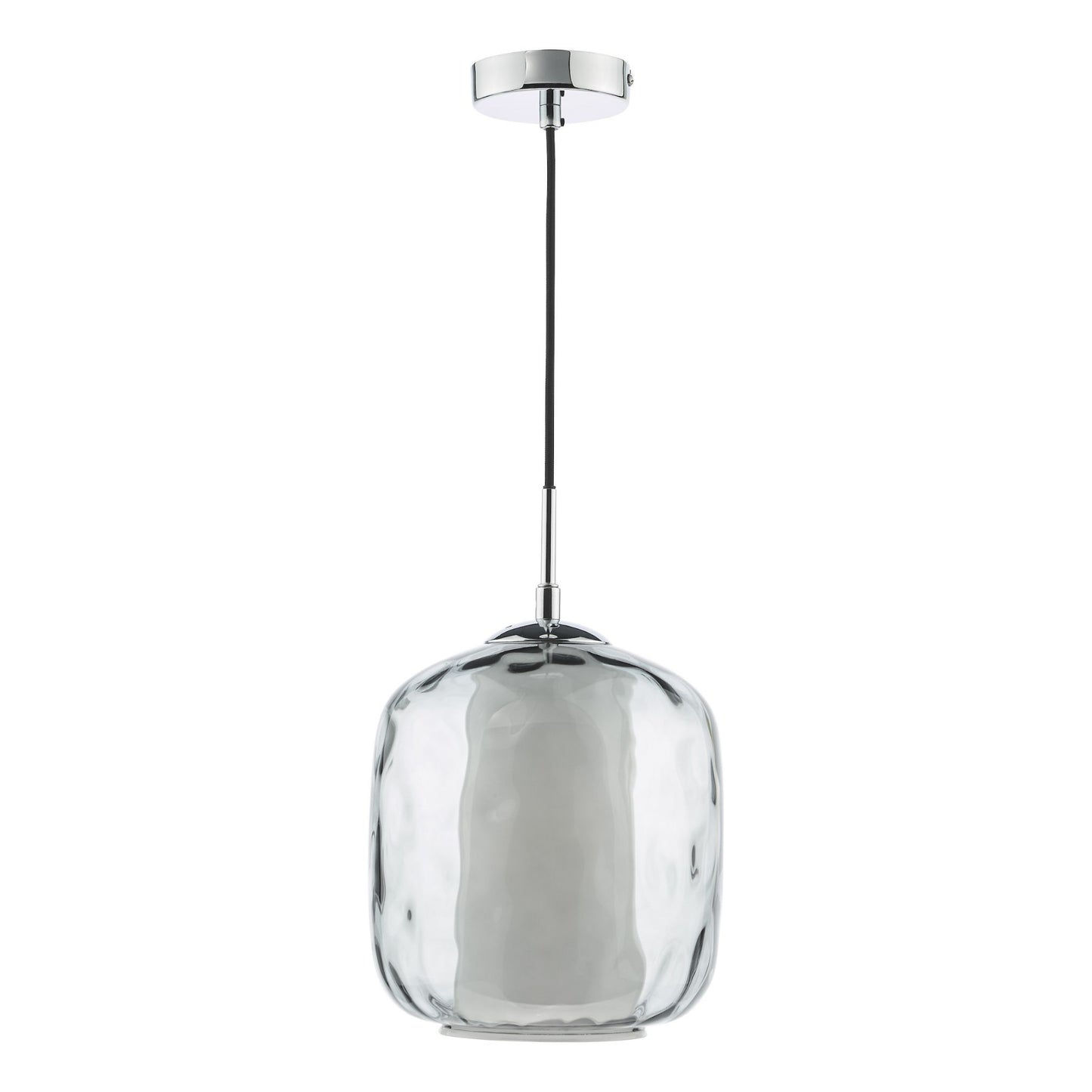 Majella Chrome & Smoked Glass Pendant Ceiling Light