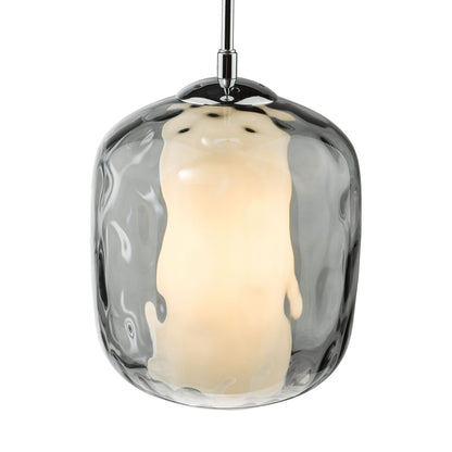 Majella Chrome & Smoked Glass Pendant Ceiling Light