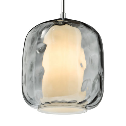 Majella Chrome & Smoked Glass Pendant Ceiling Light