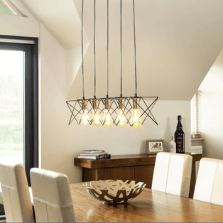 Midi 5 Light Bar Pendant Black