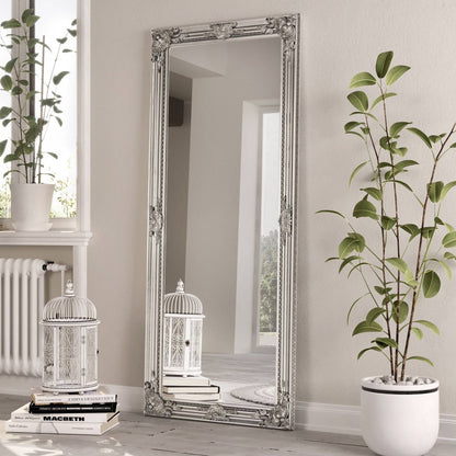 Bevelled Leaner Mirror 75x165cm Silver