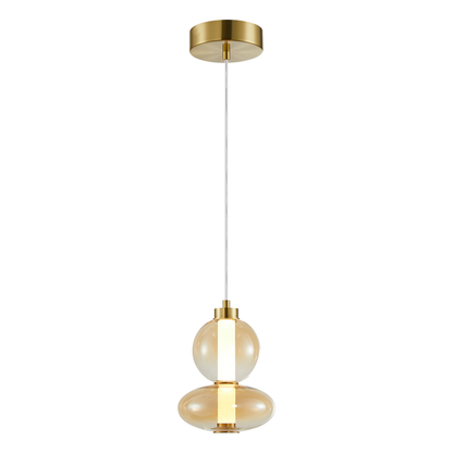 Daphne Gold Glass Pendant Light