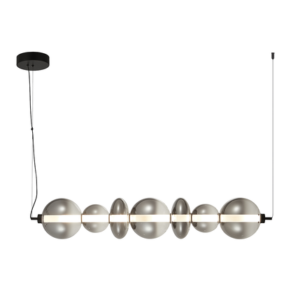 Daphne Black Glass Pendant Bar