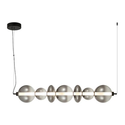 Daphne Black Glass Pendant Bar