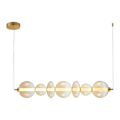 Daphne Gold Glass Pendant Bar