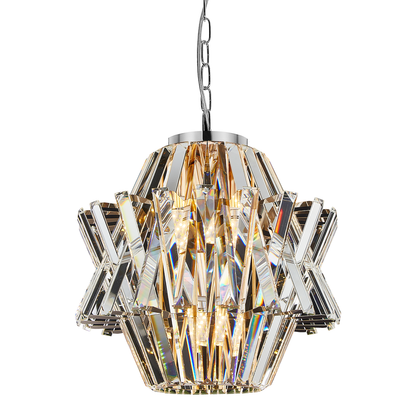 Crown Chrome 4 Light Crystal Chandelier