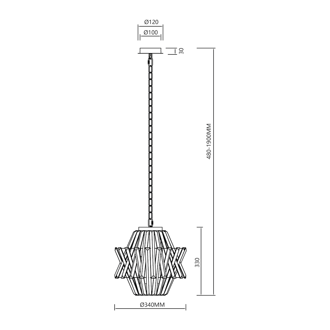 Crown Chrome 4 Light Crystal Chandelier