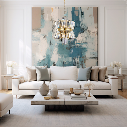 Aurelia Gold 8 Light Crystal Chandelier