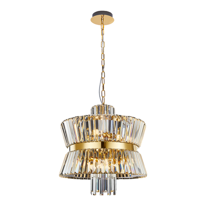 Aurelia Gold 12 Light Crystal Chandelier