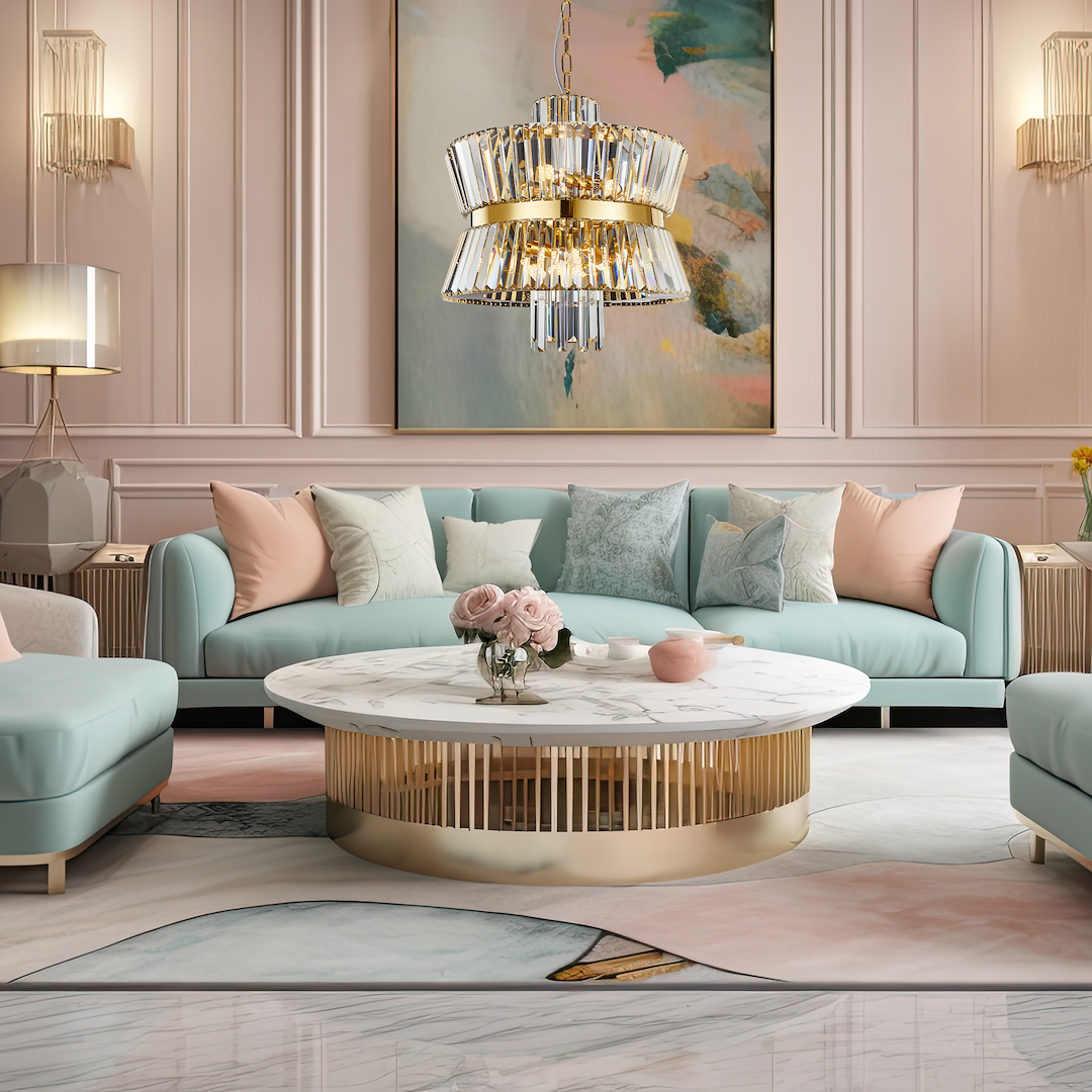 Aurelia Gold 12 Light Crystal Chandelier