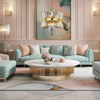 Aurelia Gold 12 Light Crystal Chandelier