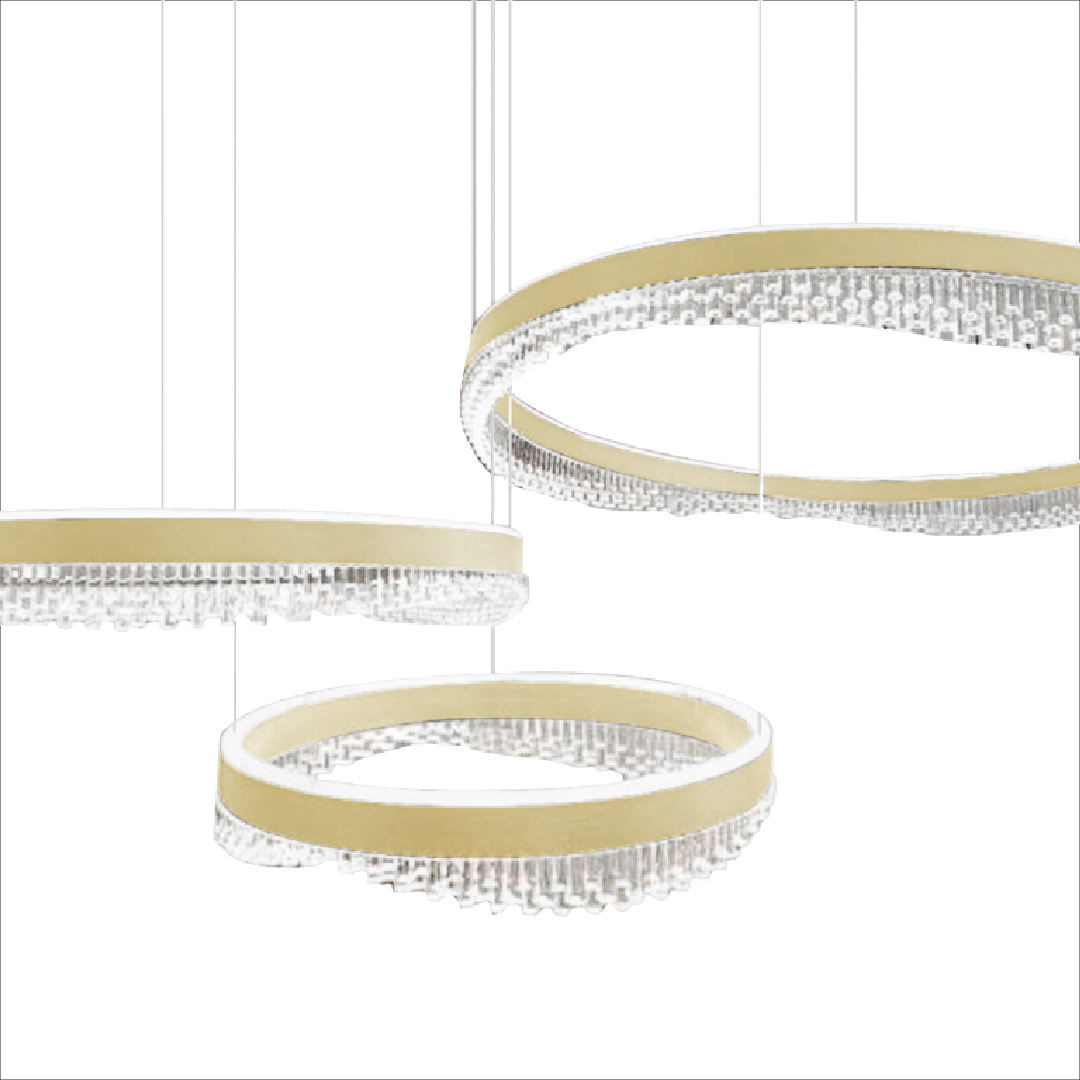 Preciosa Gold Statement Chandelier