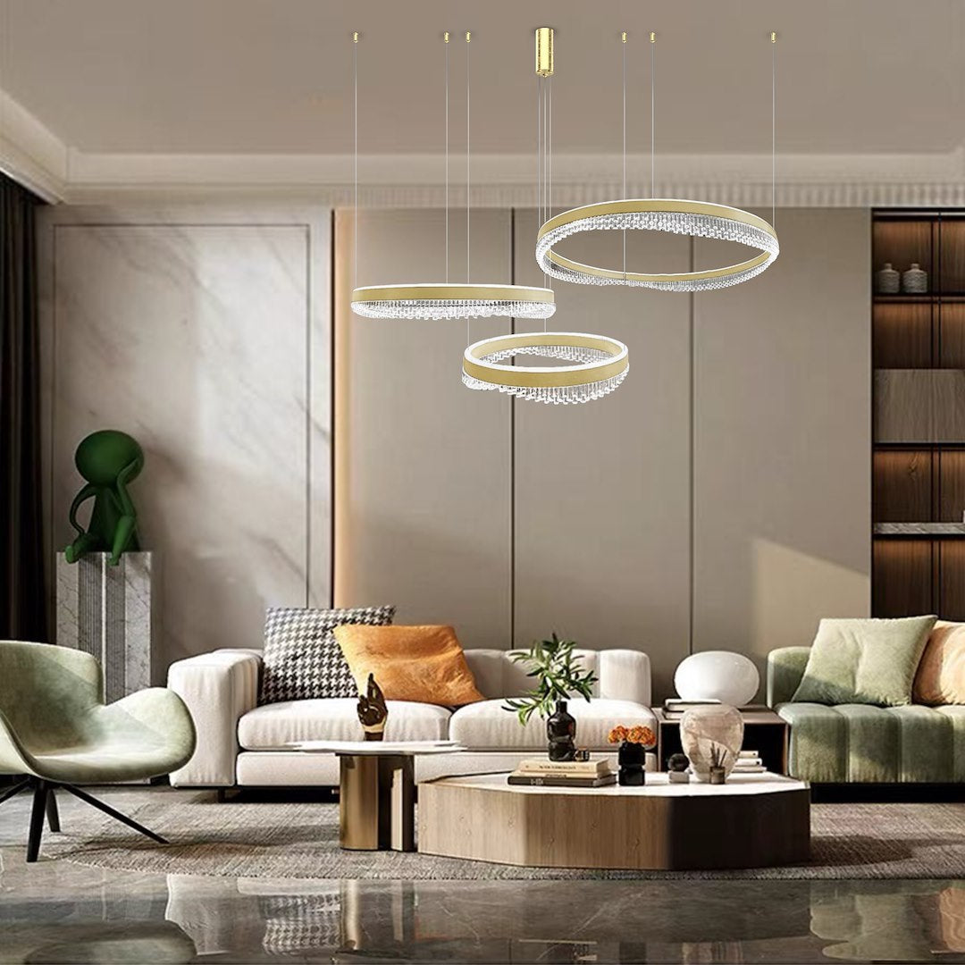 Preciosa Gold Statement Chandelier