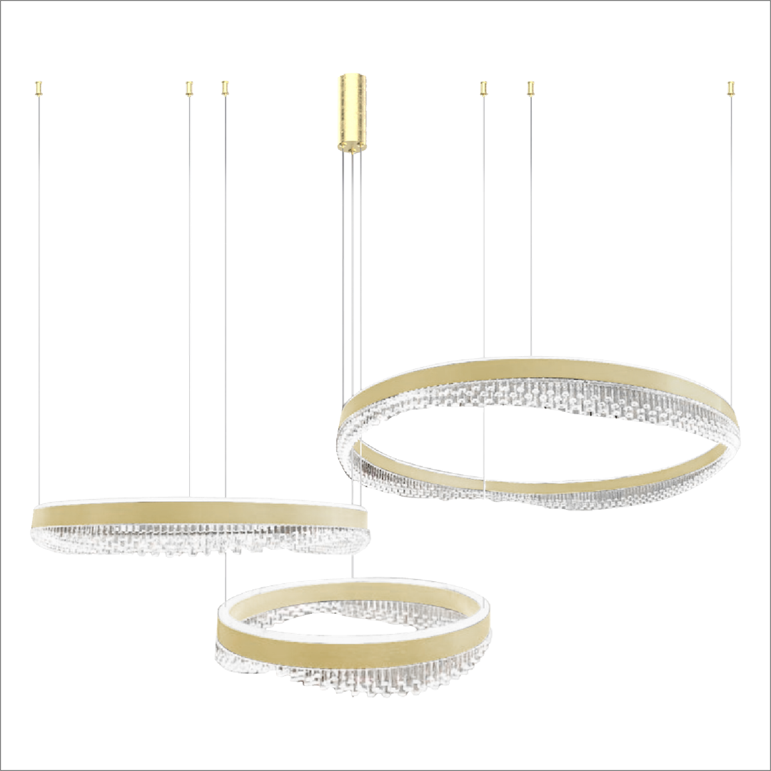 Preciosa Gold Statement Chandelier