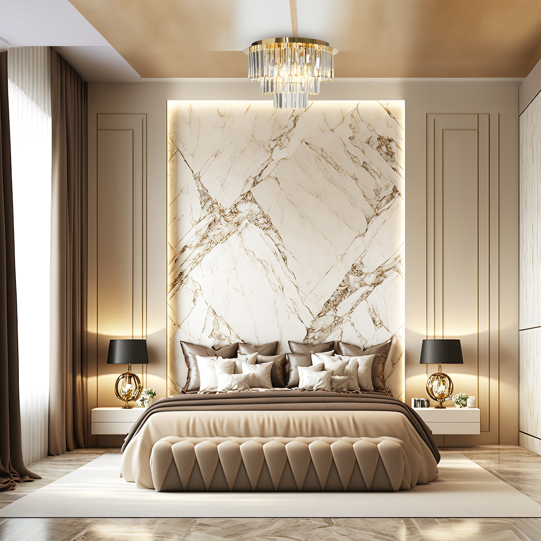Milano Gold 6 Light Crystal Ceiling Light 45cm