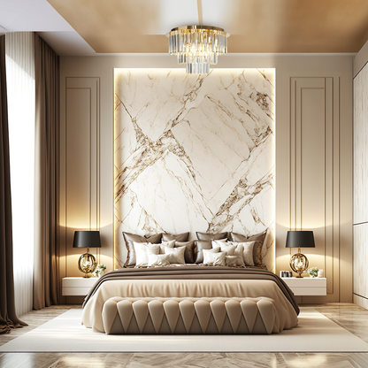 Milano Gold 6 Light Crystal Ceiling Light 45cm