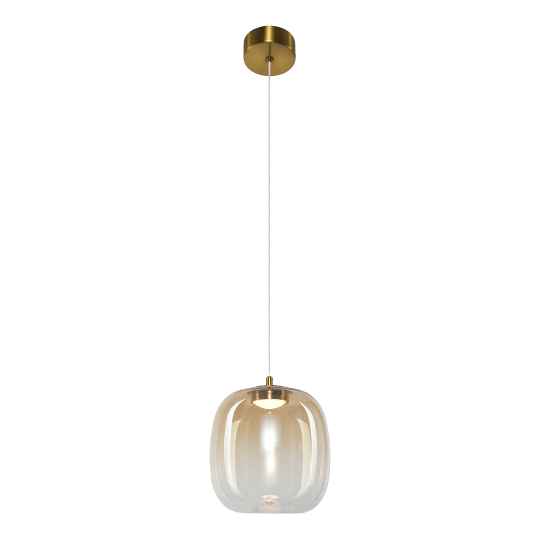 Vaso Gold Glass Pendant Light 15cm