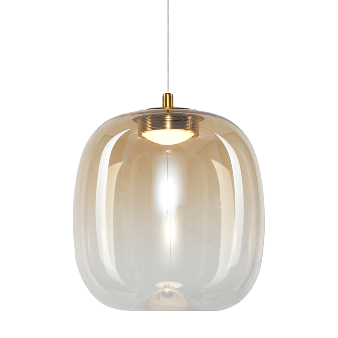 Vaso Gold Glass Pendant Light 15cm