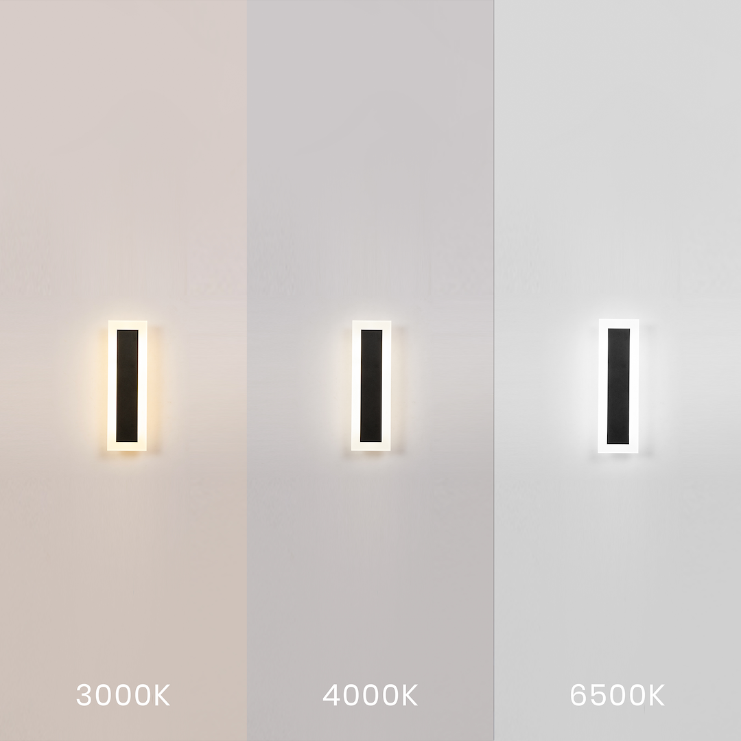 Wow Black IP54 Outdoor Wall Light 30cm