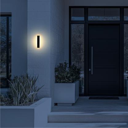 Wow Black IP54 Outdoor Wall Light 30cm