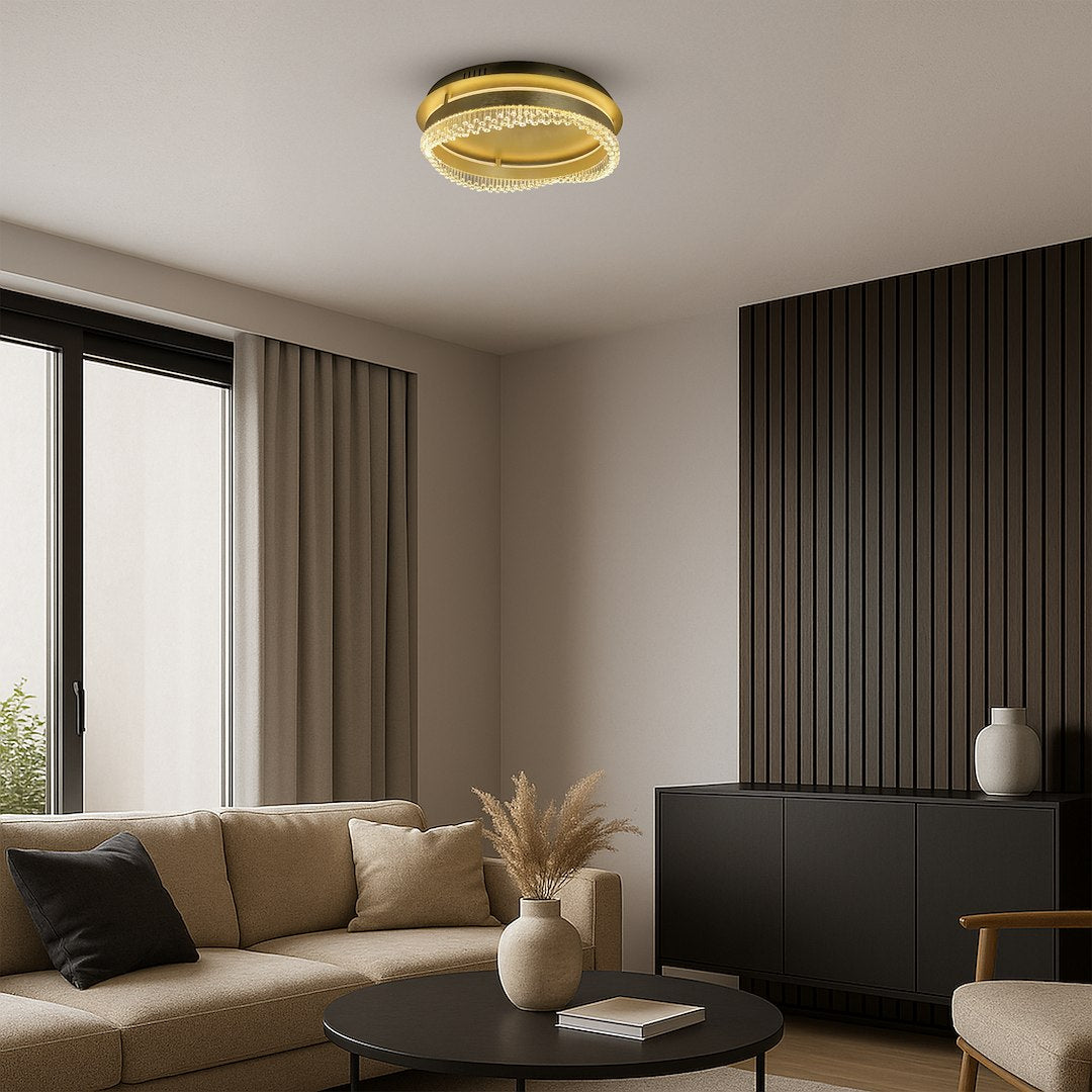 Preciosa Gold Ceiling Light