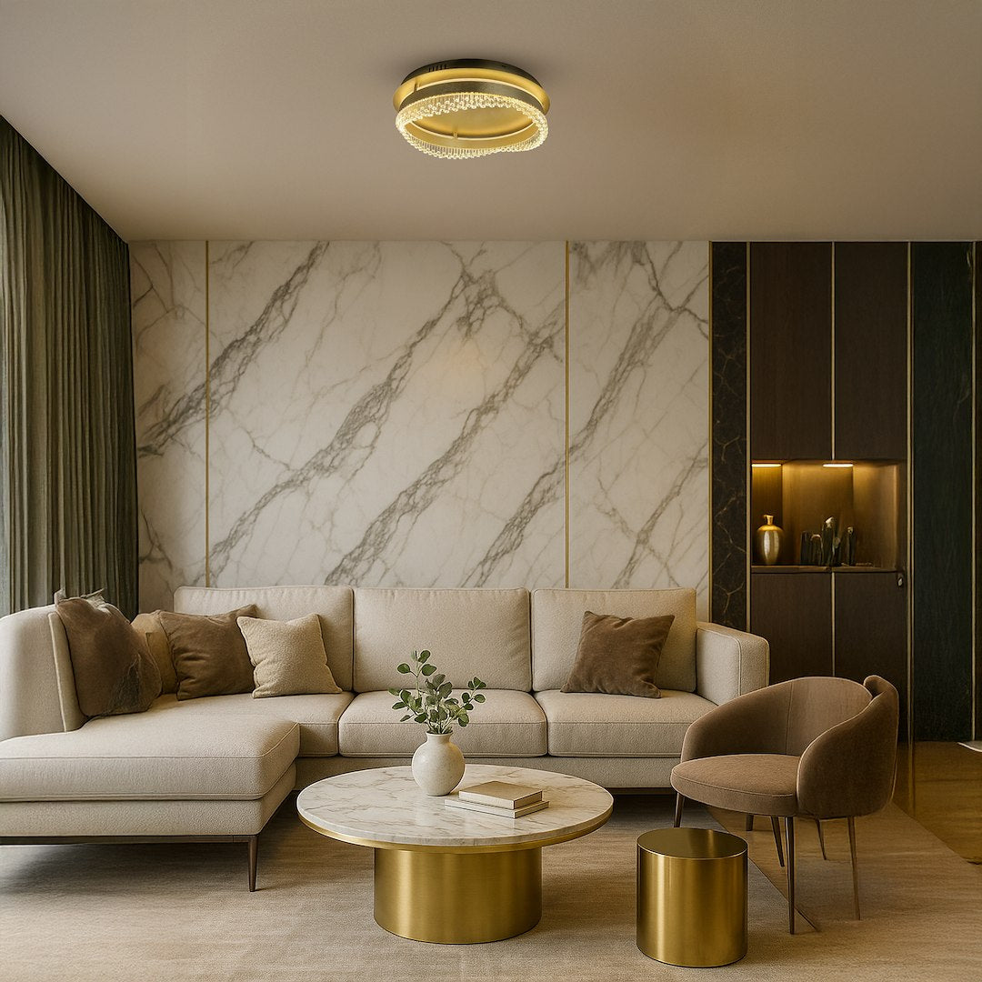Preciosa Gold Ceiling Light