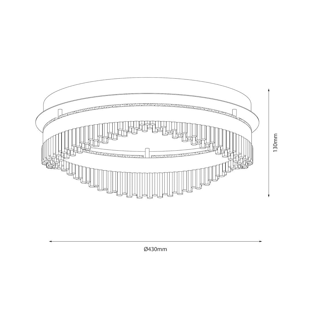 Preciosa Gold Ceiling Light