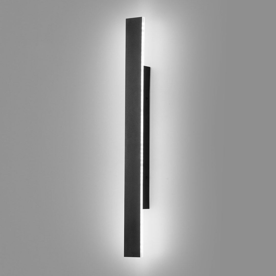 Wow II Black IP54 Outdoor Wall Light 60cm