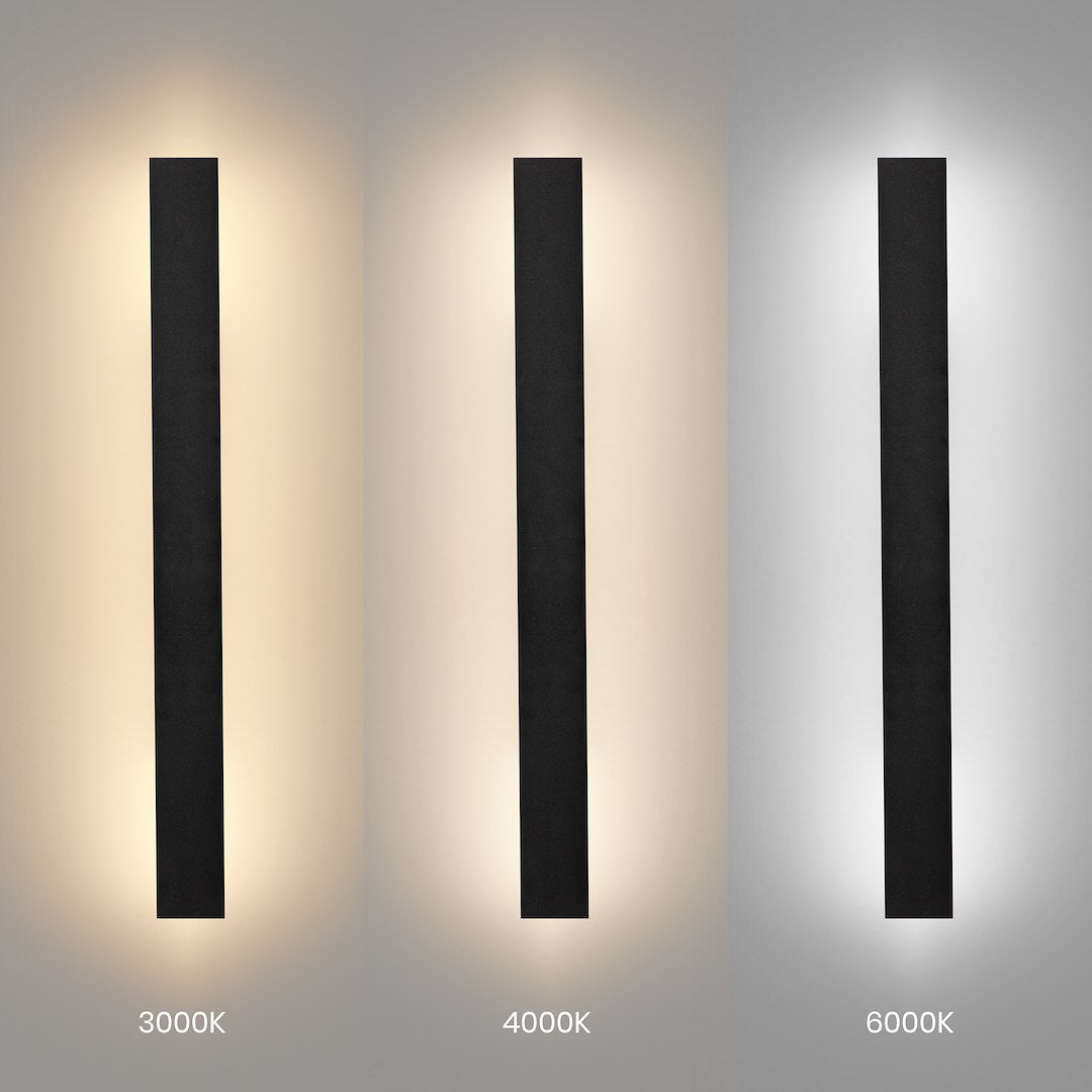 Wow II Black IP54 Outdoor Wall Light 60cm