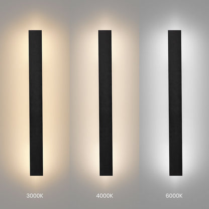 Wow II Black IP54 Outdoor Wall Light 60cm