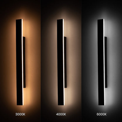 Wow II Black IP54 Outdoor Wall Light 60cm