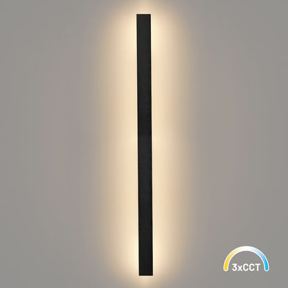 Wow II Black IP54 Outdoor Wall Light 120cm